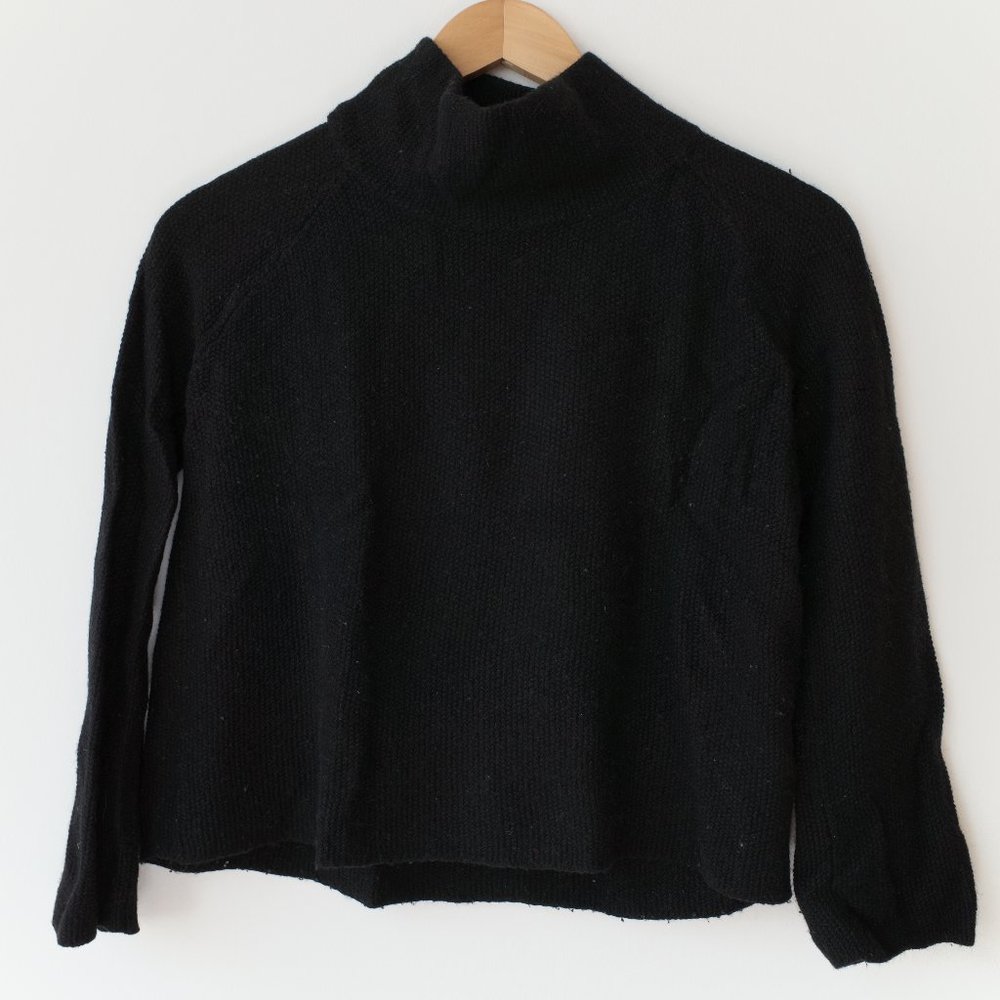 Madewell Waffle Knit Cropped Mockneck